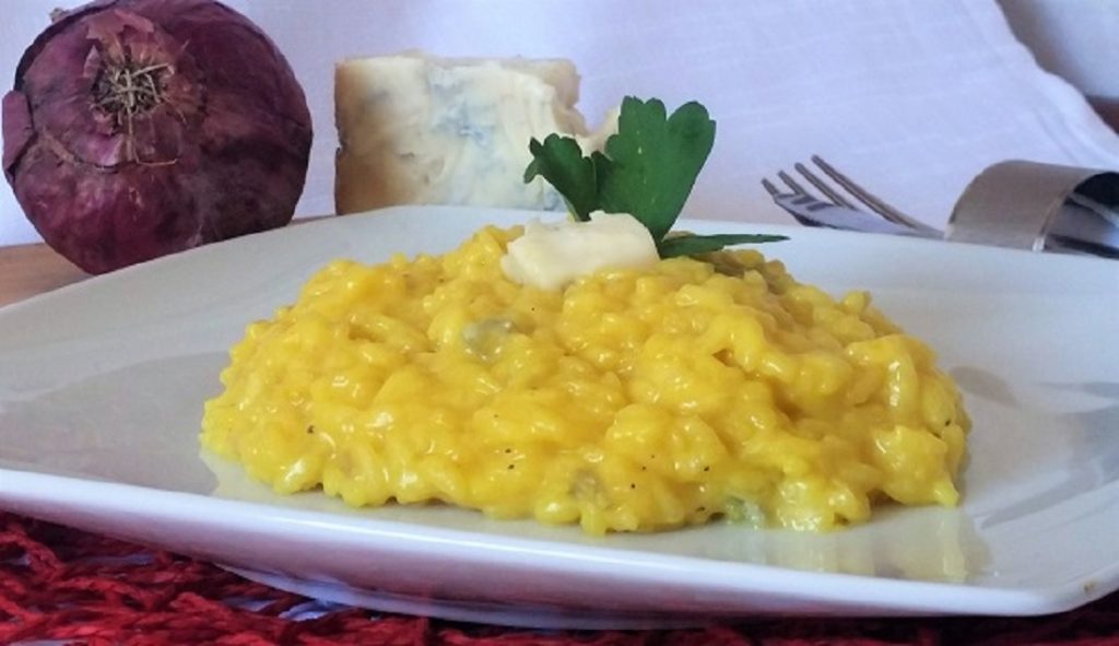 risotto gorgonzola e zafferano