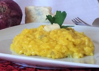 risotto gorgonzola e zafferano