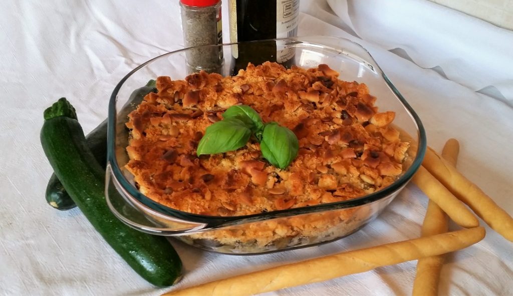 crumble di zucchine e melanzane