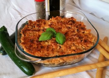 crumble di zucchine e melanzane