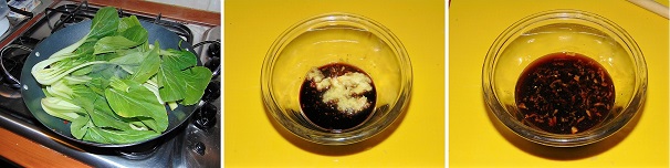 Disponate i cavoli in padella mantenendo sempre la fiamma molto bassa, così da non farli bruciare; copriteli con un coperchio e lasciateli stufare lentamente, intanto preparate la salsa. In una ciotola andate a versare la salsa di soia in cui andrete a grattugiare lo zenzero privato della pelle, aggiungete un pizzico di pepe nero e un cucchiaio di aceto di riso e mescolate tutto insieme lasciando a riposo qualche minuto. Disponate i cavoli in padella mantenendo sempre la fiamma molto bassa, così da non farli bruciare; copriteli con un coperchio e lasciateli stufare lentamente, intanto preparate la salsa. In una ciotola andate a versare la salsa di soia in cui andrete a grattugiare lo zenzero privato della pelle, aggiungete un pizzico di pepe nero e un cucchiaio di aceto di riso e mescolate tutto insieme lasciando a riposo qualche minuto.