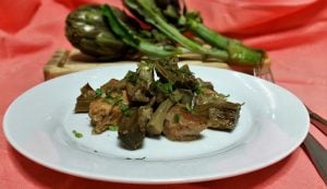 spezzatino di maiale ai carciofi spezzatino di maiale ai carciofi