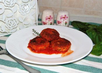 polpette ricotta e spinaci al pomodoro