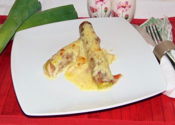 involtini di porri e pancetta