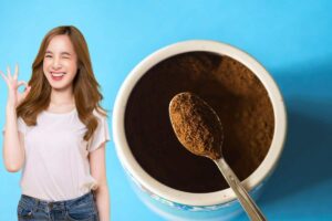 trucco polvere di caffè