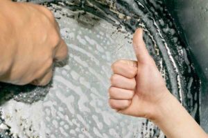 mix pulire pentole acciaio