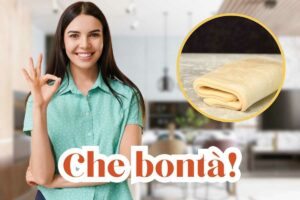 ragazza fa ok e sfoglia ricetta aperitivo con sfoglia
