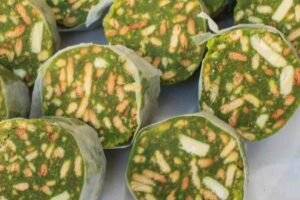 salame pistacchio Salame di cioccolato al pistacchio, la ricetta