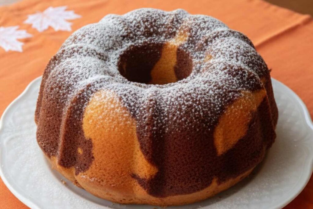 ciambella bicolore morbidissima ricette.com