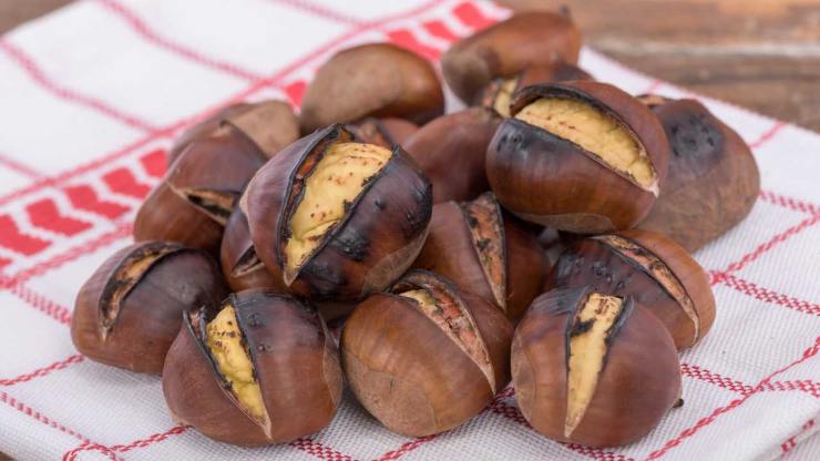 Cuocete le vostre castagne per circa 15/20 minuti, aprendo il cestello a metà cottura e scuotendolo o girando le castagne per favorire la doratura su tutti i lati. Una volta terminata la cottura, trasferite le castagne in un canovaccio pulito: chiudetele e lasciatele riposare qualche minuto. In questo modo dopo sarà più facile sbucciarle e le renderete ancora più tenere dentro. Servitele belle calde e se dovessero avanzare, conservatele in un sacchetto di carta per gustarle nei giorni successivi. Cuocete le vostre castagne per circa 15/20 minuti, aprendo il cestello a metà cottura e scuotendolo o girando le castagne per favorire la doratura su tutti i lati. Una volta terminata la cottura, trasferite le castagne in un canovaccio pulito: chiudetele e lasciatele riposare qualche minuto. In questo modo dopo sarà più facile sbucciarle e le renderete ancora più tenere dentro. Servitele belle calde e se dovessero avanzare, conservatele in un sacchetto di carta per gustarle nei giorni successivi.