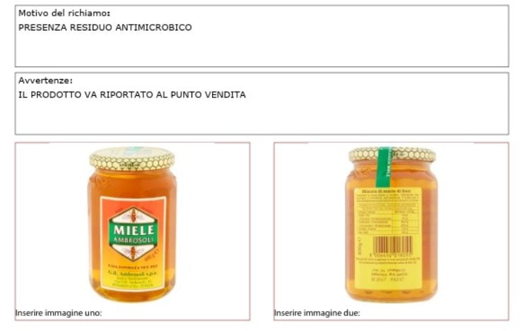 maxi richiamo miele ambrosoli info ricette.com