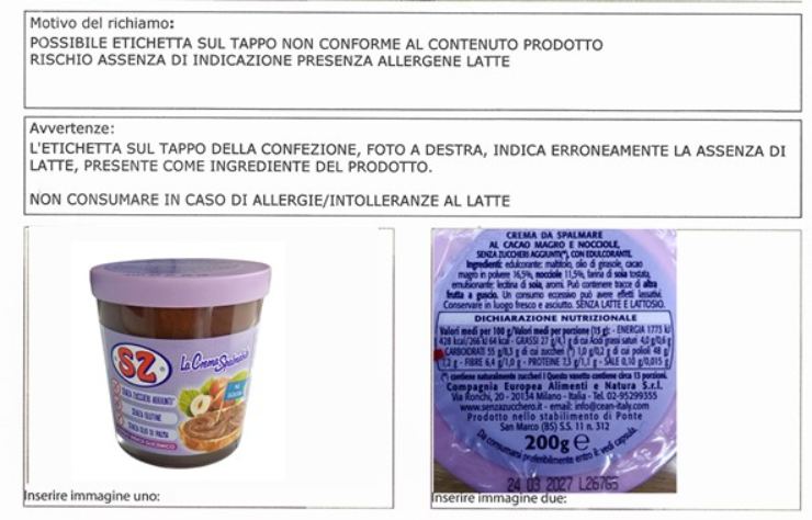 richiamo crema spalmabile cacao nocciole 16 novembre 2025 ricette.com
