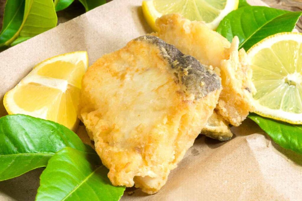 baccalà fritto con limone
