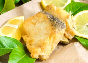 baccalà fritto con limone