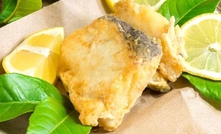 baccalà fritto con limone