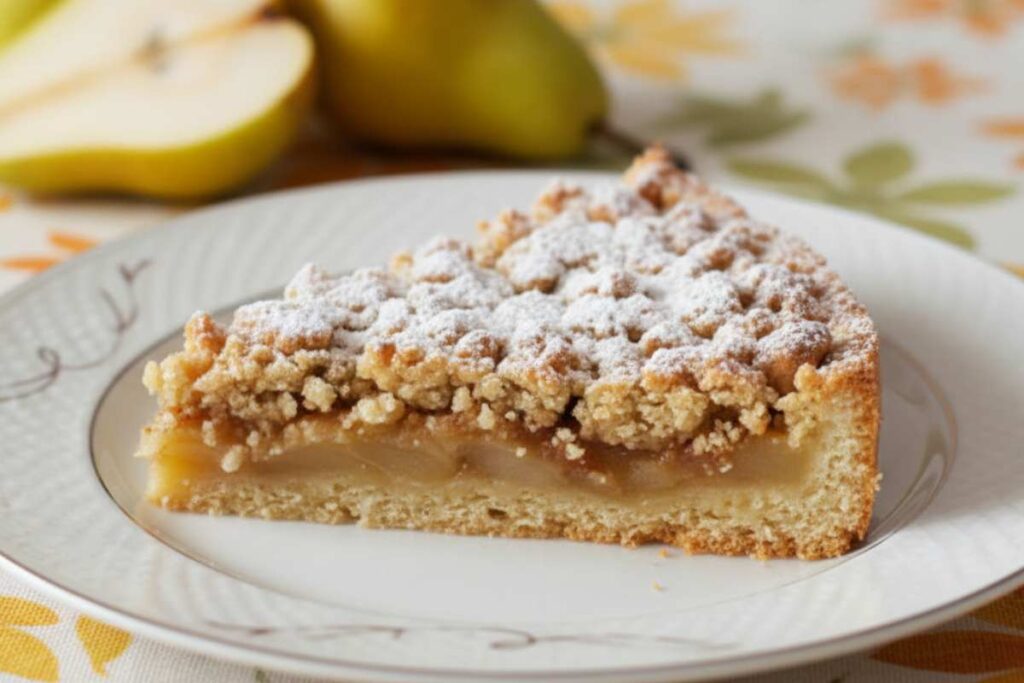 crostata rustica di pere con amaretti e mandorle ricette.com