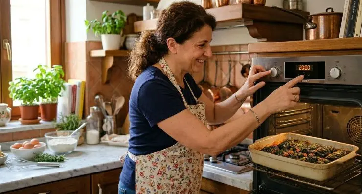 Cuoci gli involtini di cavolo nero in forno preriscaldato a 180 gradi per circa 20 minuti e, quando si sarà formata una bella crosticina croccante, tirali fuori e portali in tavola.
