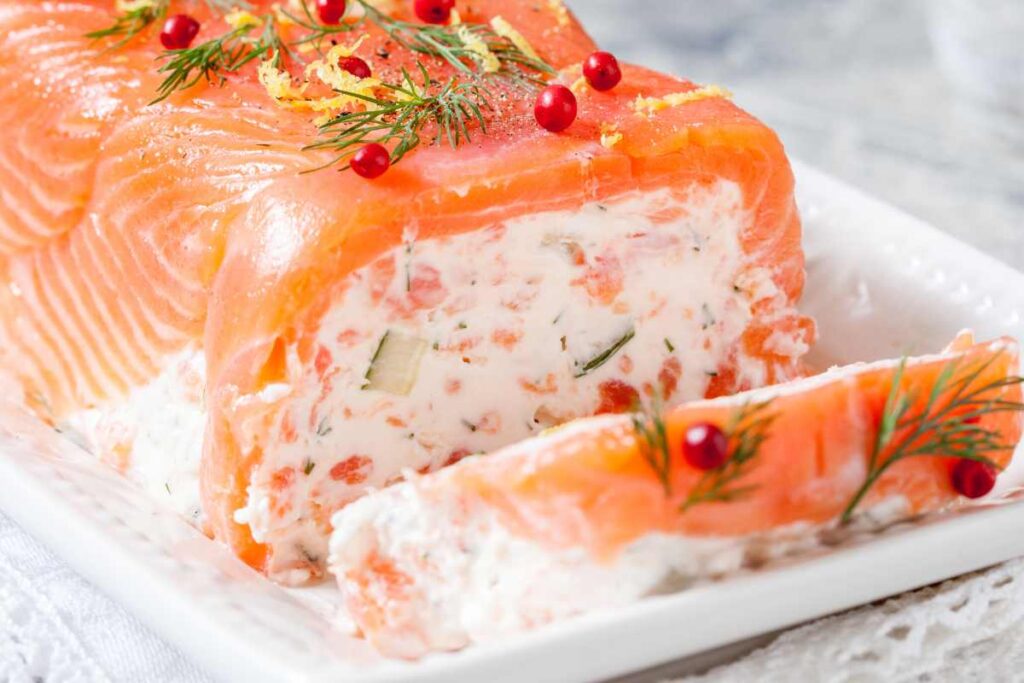 mattonella di salmone affumicato