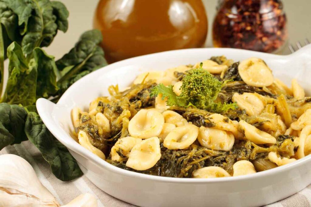 pirofila di orecchiette con cime di rapa