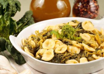 pirofila di orecchiette con cime di rapa