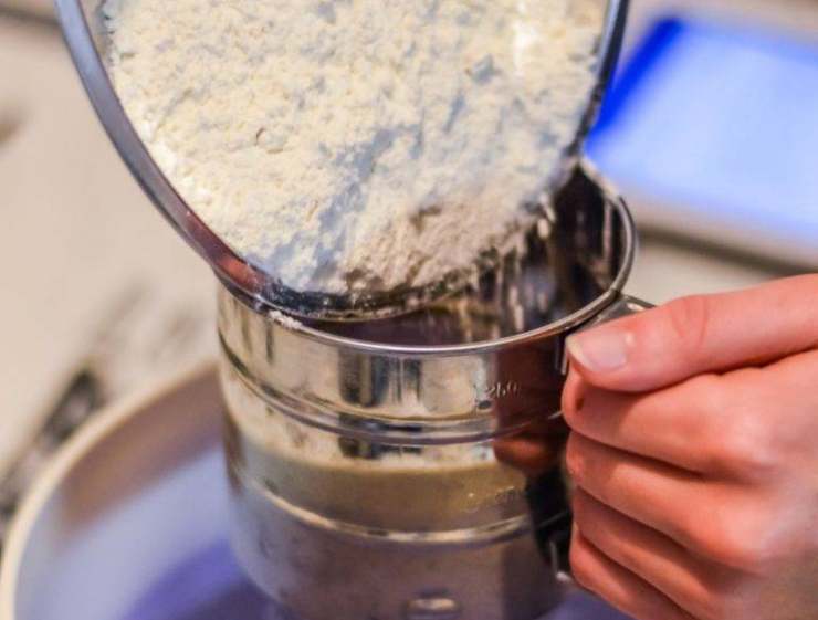 Setacciate insieme farina, fecola e lievito ed aggiungeteli poco alla volta all’impasto, mescolando delicatamente con una spatola. Quindi unite anche il cocco grattugiato ed incorporatelo fino ad ottenere un composto omogeneo. Imburrate ed infarinate gli stampini da pandoro: versate l’impasto riempiendoli per circa 3/4 della loro capacità e trasferiteli in forno.