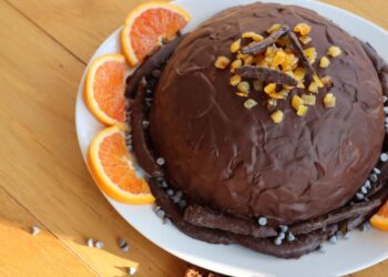 parrozzo abruzzese cioccolato e arancia