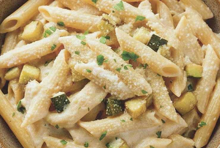 Scoleremo la pasta appena cotta e la riverseremo nella padella. Mescoleremo per condire per bene e a questo punto saremo pronti per distribuire nei piatti e servire.