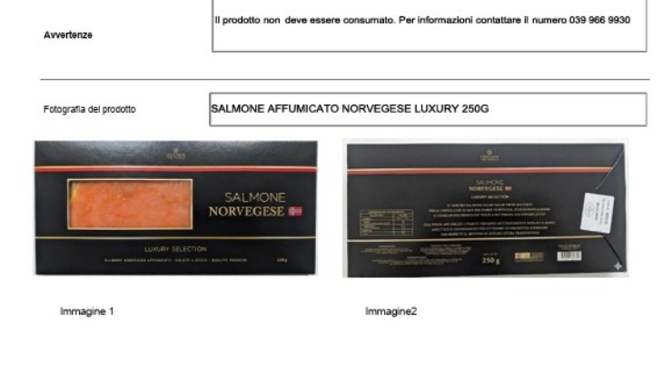 richiamo esselunga ministero oggi 4 dicembre 2025 ricette.com