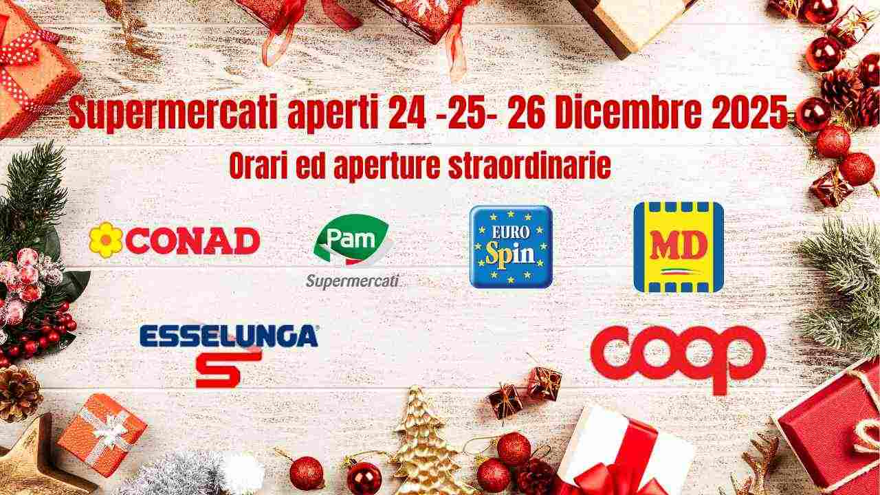 supermercati aperti 24 25 26 dicembre 2025 ricette.com