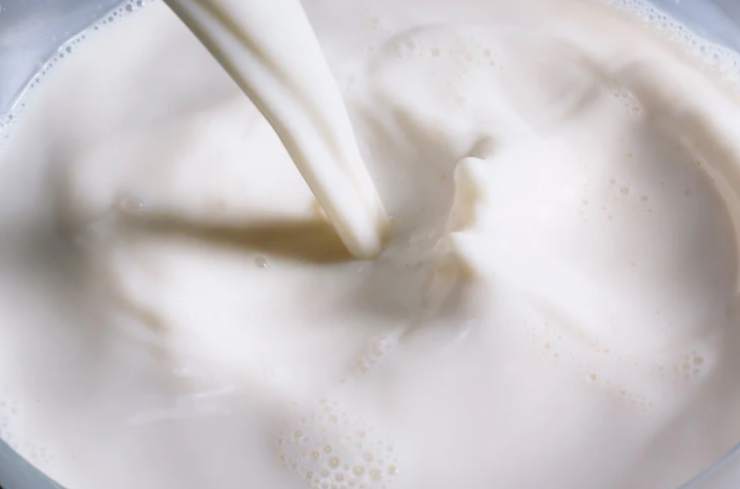 Versiamo il resto del latte in un pentolino, aggiungiamo lo zucchero e la vanillina e mettiamo sul fuoco a fiamma bassa;