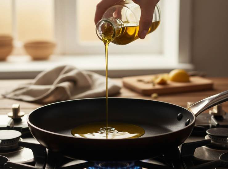 Con le mani inumidite, formate le vostra polpette e schiacciatele leggermente: questo trucco aiuta a cuocerle uniformemente ed in meno tempo. Passatele velocemente nella farina, eliminando quella in eccesso e cuocetele in un filo d’olio extra vergine d’oliva, rosolandole a fiamma media per 3/4 minuti per lato, finché si forma una crosticina dorata. Servitele subito!