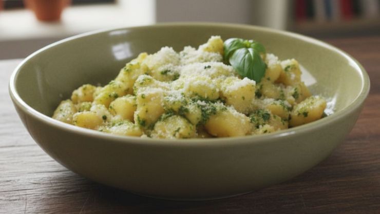 Saranno cotti quando saliranno a galla: scolateli delicatamente con una schiumarola e trasferiteli direttamente in una ciotola capiente dove avrete già messo il pesto. Mescolate con delicatezza per non rovinare gli gnocchi e servite immediatamente, magari con una spolverata extra di parmigiano reggiano e qualche fogliolina di basilico fresco: buon appetito!