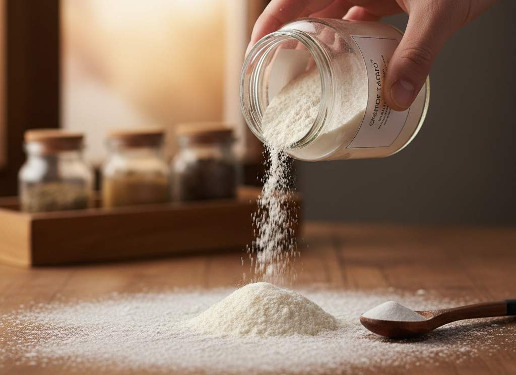 particolare farina 00 debole per pizza veloce e cremor tartaro