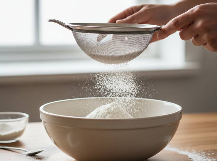 Incorporate lo zucchero di canna e poi l’olio, mescolando fino a ottenere un composto omogeneo. Setacciate la farina con il lievito, unite il sale e aggiungeteli al composto poco alla volta, mescolando solo il necessario.