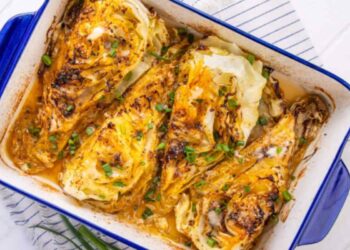 teglia con verza gratinata al forno