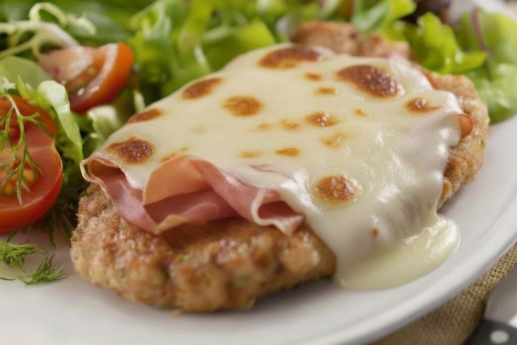 cotoletta al forno cotoletta con prosciutto e mozzarella