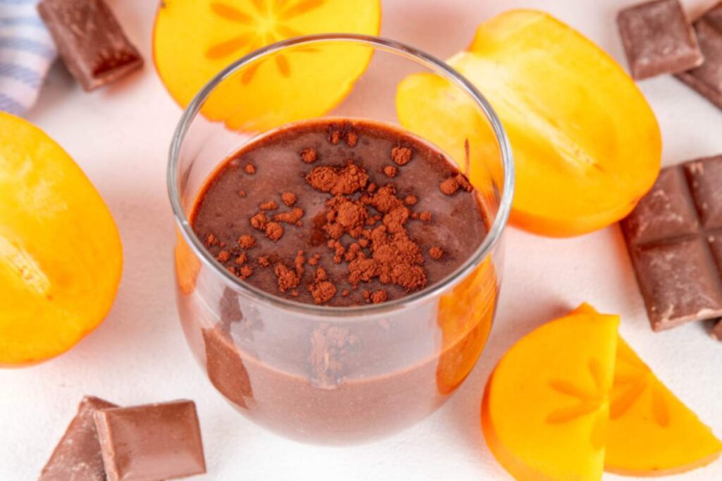 mousse di cachi e cacao