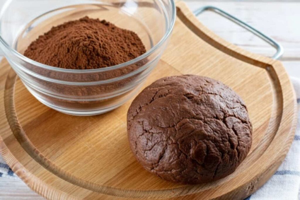 panetto di pasta frolla al cacao