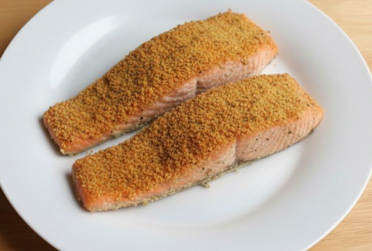 Lasciamo dorare prima da un lato e poi dall’altro fino a quando non si formerà una crosticina croccante. Mettiamo nei piatti e insaporiamo con un pizzico di sale se serve.