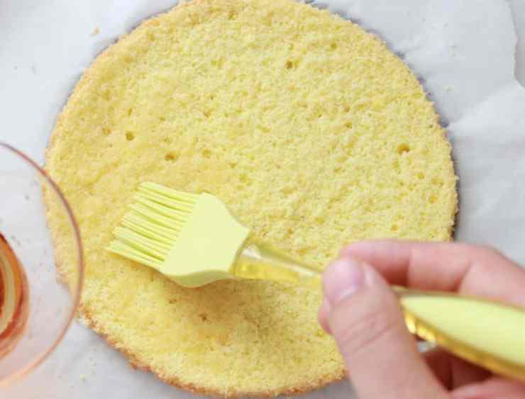 Trasferite subito la crema in una ciotola fredda e copritela con pellicola a contatto. Mettetela subito in frigo: questo passaggio blocca l’ossidazione dei tuorli ed evita l’odore sgradevole di uovo.Trascorso il tempo necessario, assemblate la vostra torta: tagliate il Pan di Spagna in tre dischi, eliminando la crosticina scura. Spennellate il primo disco con la bagna precedentemente realizzata, farcite con la crema unita alla panna montata e l’ananas a cubetti.