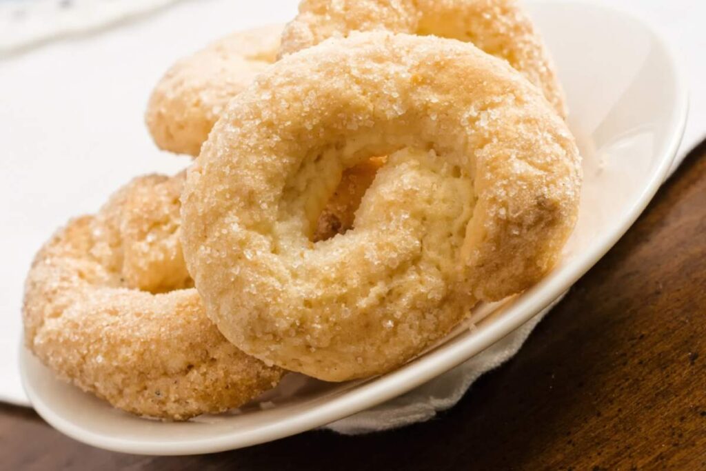 taralli dolci in primo piano