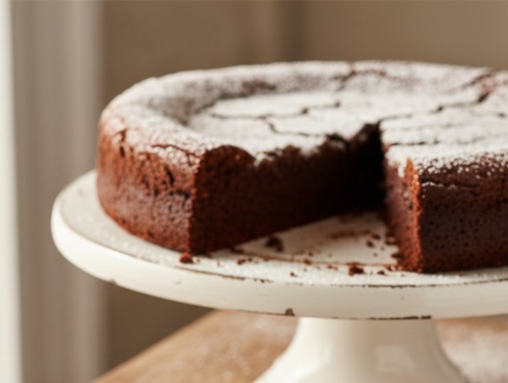 Cuocete a 180 gradi per soli 18-20 minuti: la Tenerina deve uscire dal forno che sembra ancora cruda al centro. Non fate la prova stecchino: deve uscire umido. Fatela riposare e raffreddare e gustatela in tutta la sua scioglievole golosità!