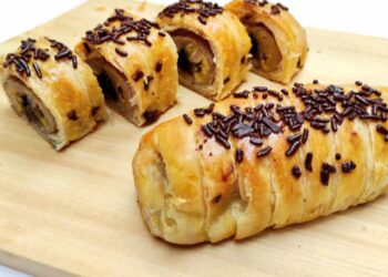 banana rolls con crema di nocciole