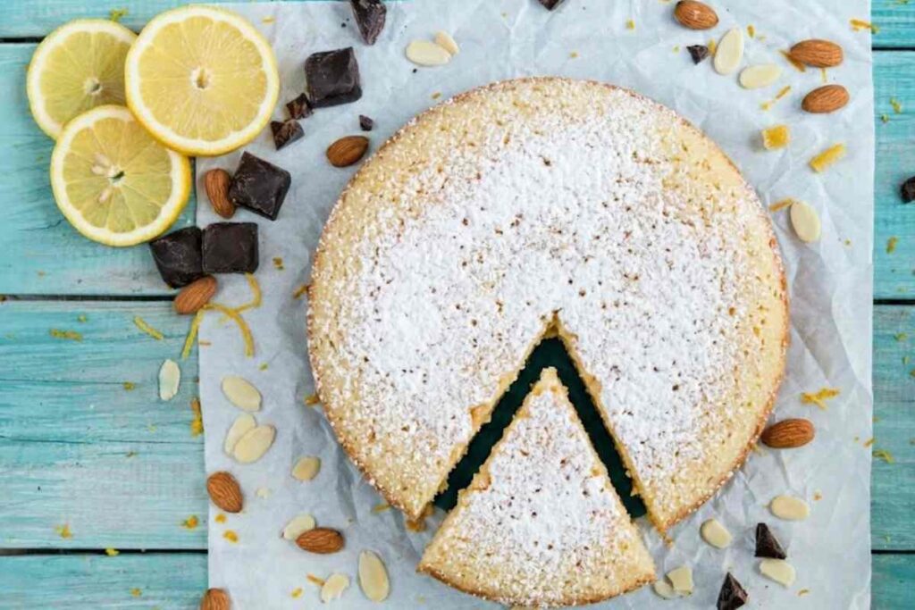 torta caprese al limone