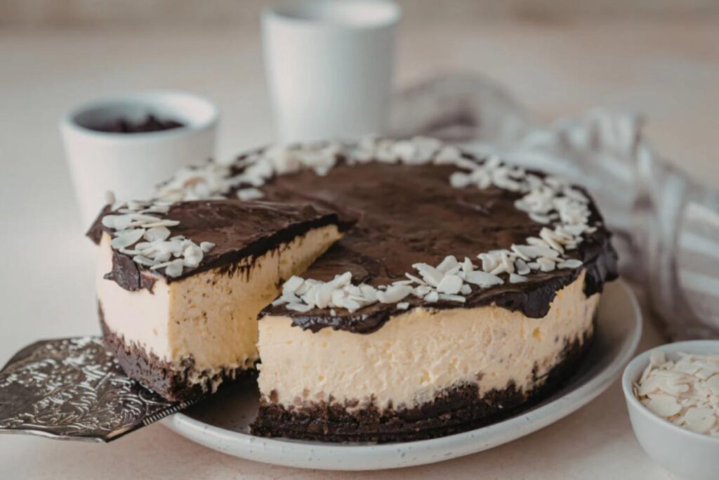 cheesecake al cioccolato e cocco