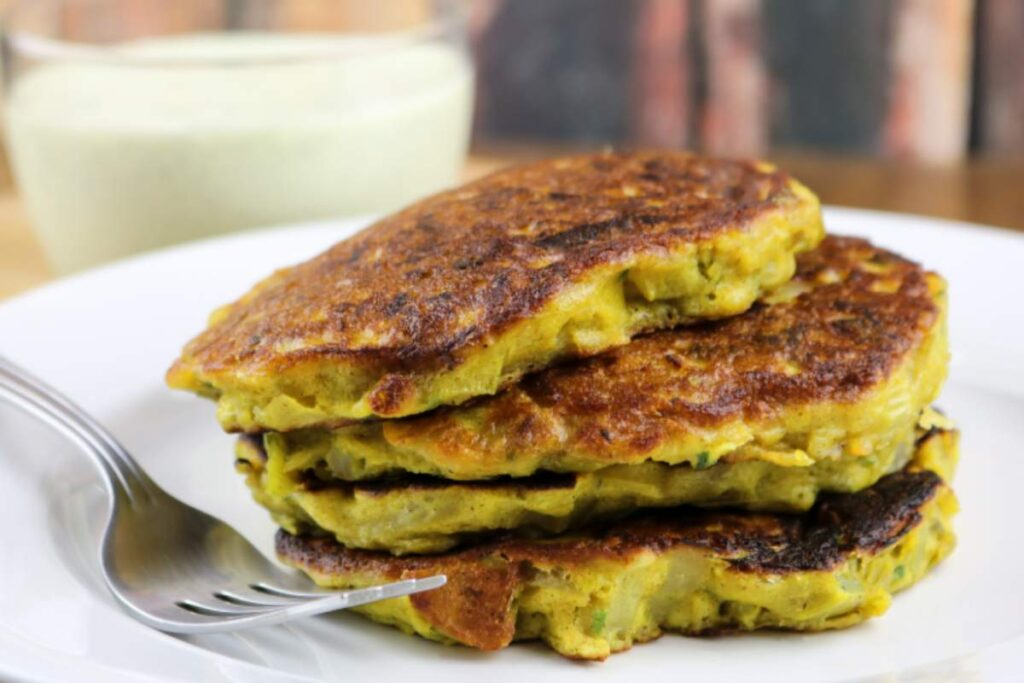 pila di focaccine di zucchine