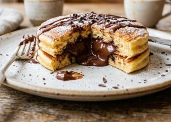 pancake con ripieno di cioccolato