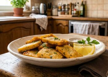 panelle dorate fritte