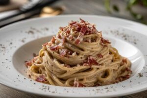 pasta con crema di funghi