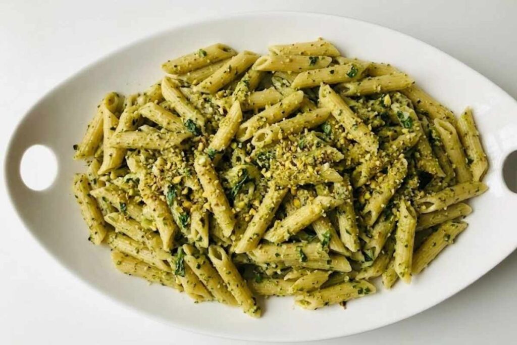penne con pistacchi e limone